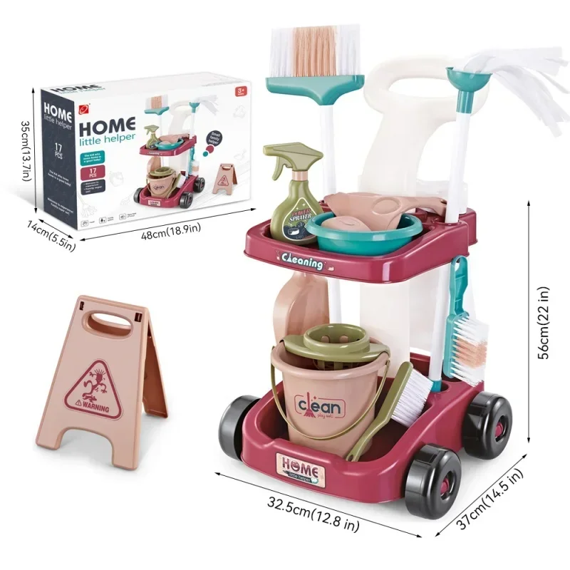 Preschool Cleaning Toy Set Children Home Cleaning Tools