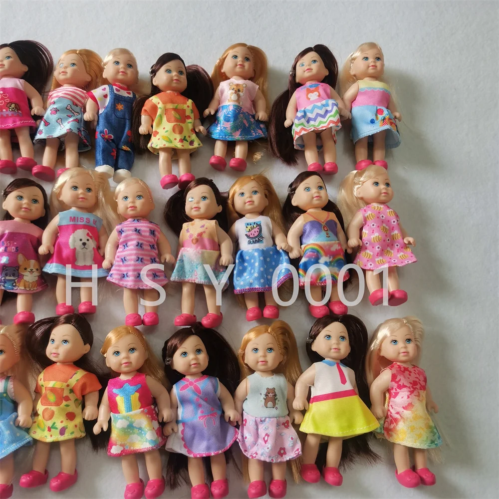 미니  손바닥 인형 소녀 플레이어 장난감 선물, 1 개 무작위 발송