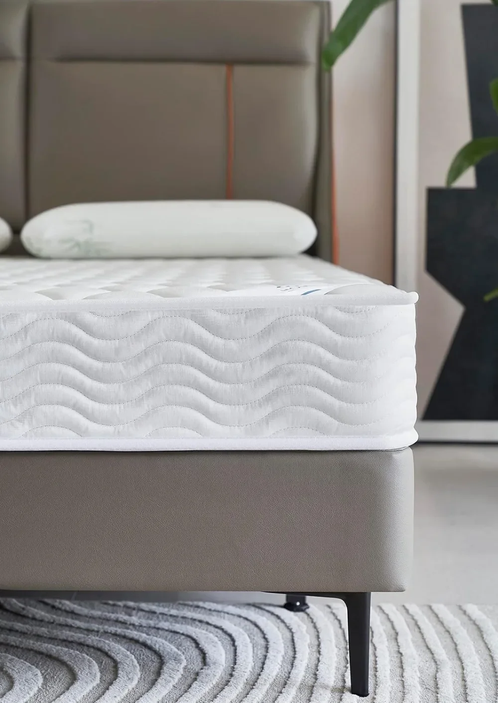 King Mattress 6 Inch Hybrid King Size Mattress with Pocketed Coil Springs with High Density & Comfort Cold Foam - Eco-Friendly 4