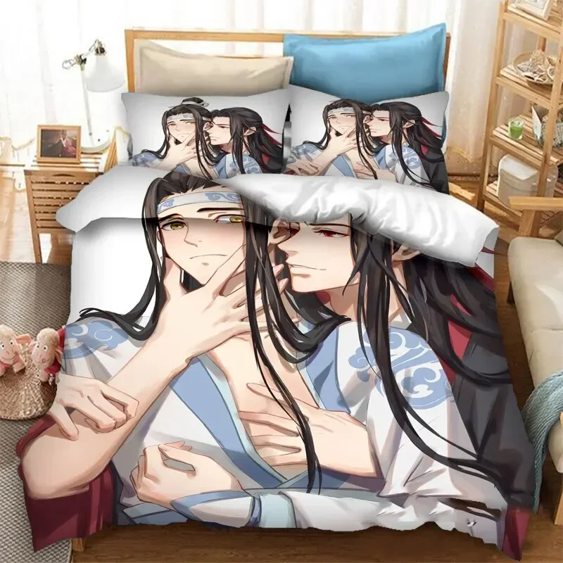 Grandmaster of Demonic Cultivation Mo Dao Zu Shi Bedding Set Boys Adults Kid Duvet Cover Bed Cover Single Queen King Double 6