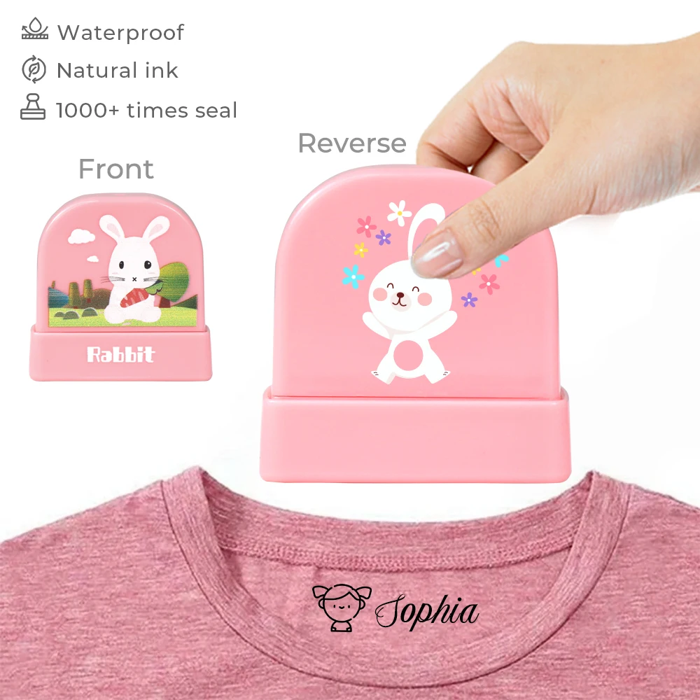 Name Animal Giraffe Stamp For Clothing Kids Students Stamp Seals Name Personalized For Boy And Girl