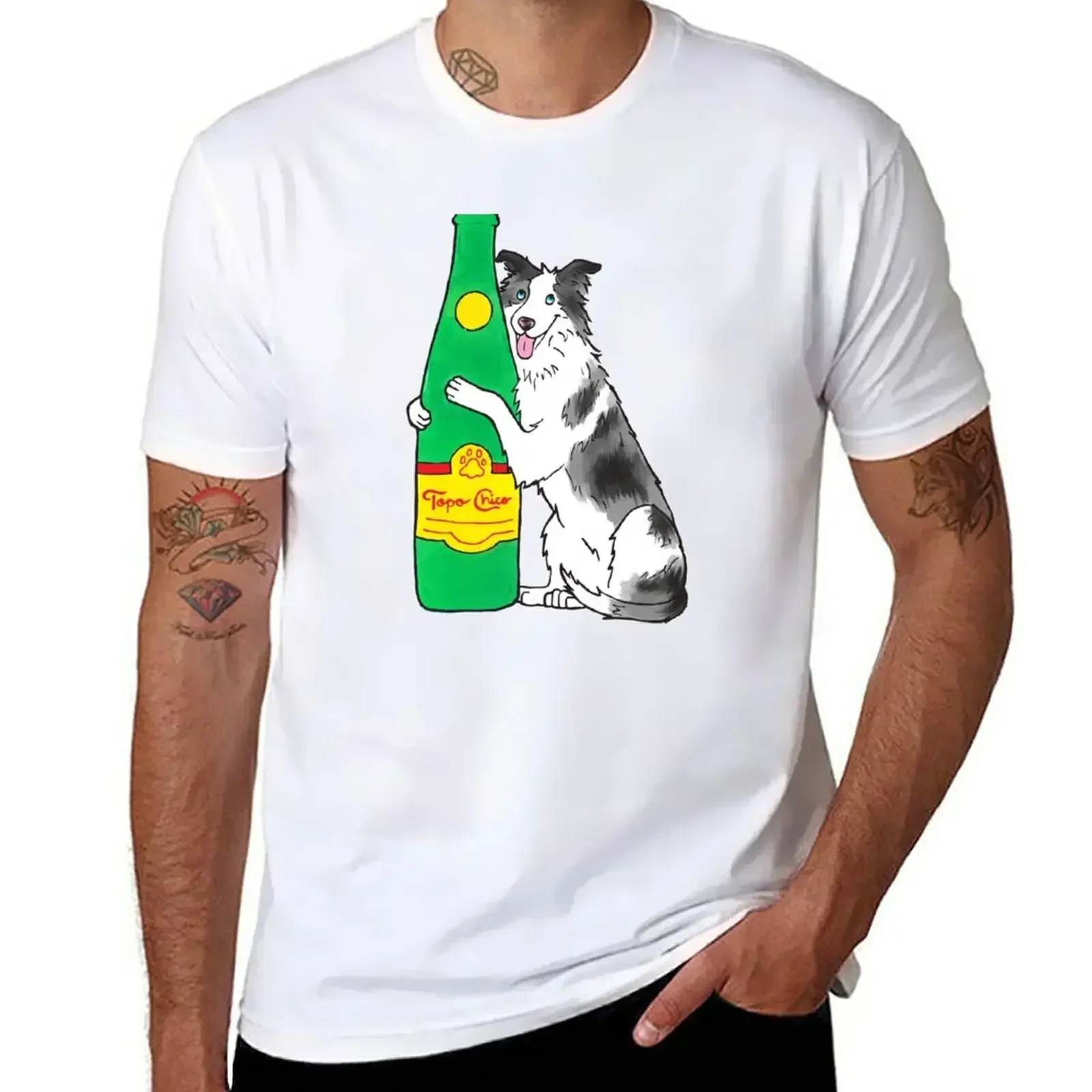 Topo Chico Pup T-Shirt Oversize Customizeds Camicetta Magliette Divertenti Per Uomo