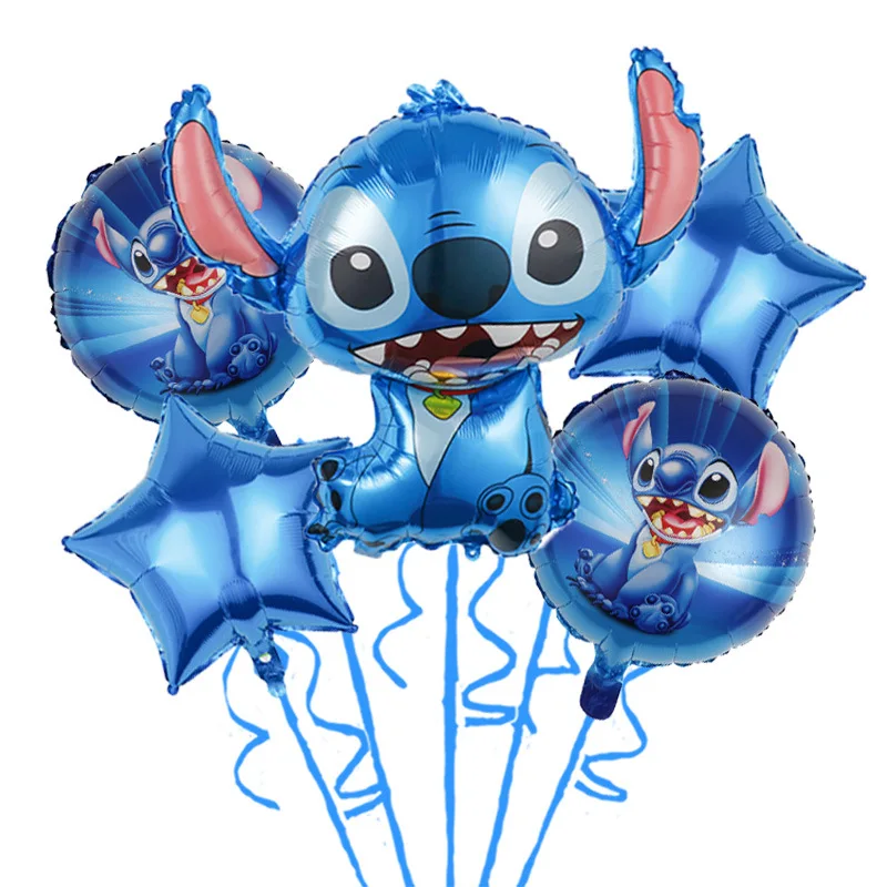 Cartoon Disney Lilo&Stitch Theme Party Foil Balloon Set Baby Shower Boys and Girls Birthday Party Decoration Children's Toy Gift