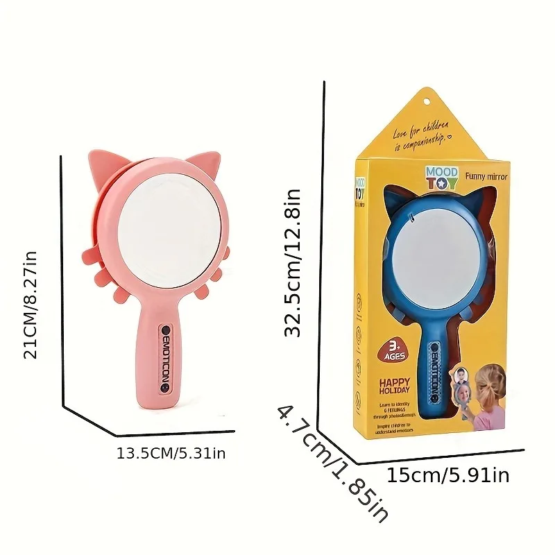 Kids Emotional Imitation Expression Mirror Early Education Puzzle Development Card 6 Emotional Simulation Learning Toy for Kids 2