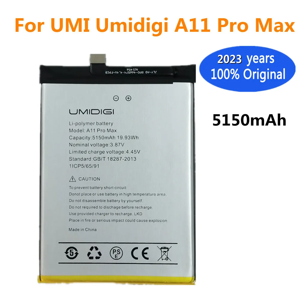 

2023 Years New 100% Original Battery For UMI Umidigi A11 Pro Max 5150mAh High Quality Battery Bateria In Stock Fast Shipping