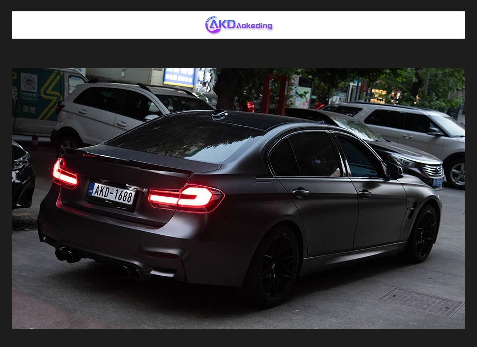 Auto Parts Tail light For BMW 3 Series F30 F35 2013-2019 Upgrade G30 LCI 3D Style Brake reversing light Car Accesorios Modified