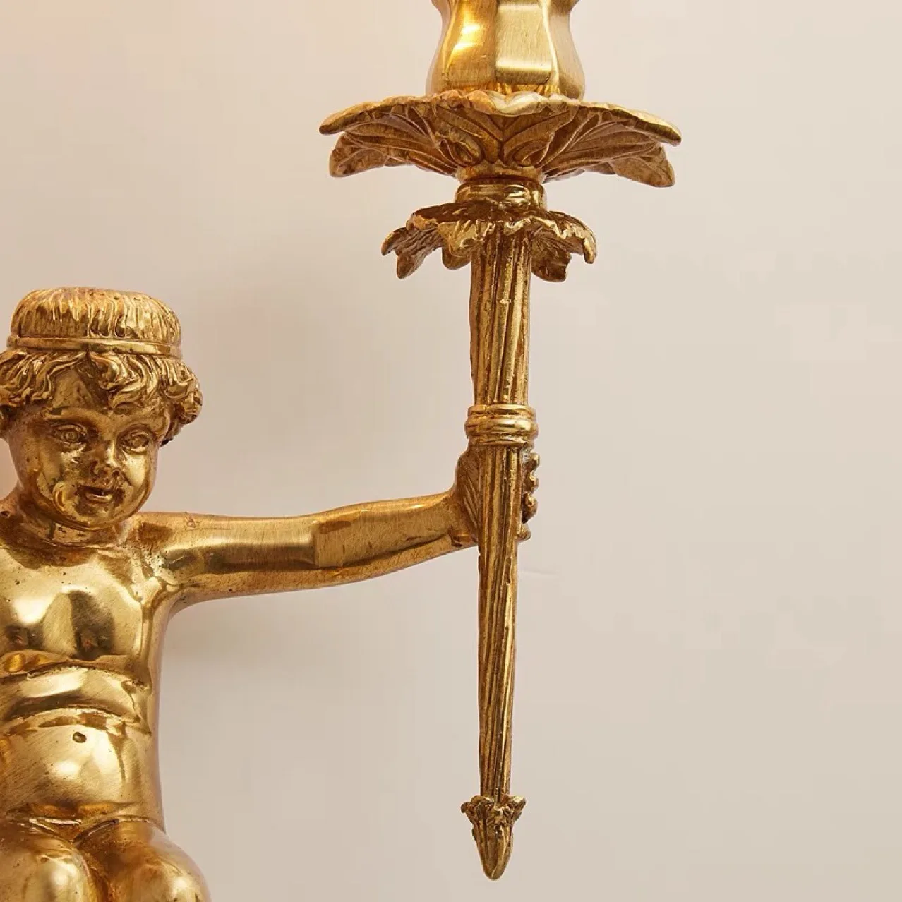 European Copper Angel Wall Lamp 4
