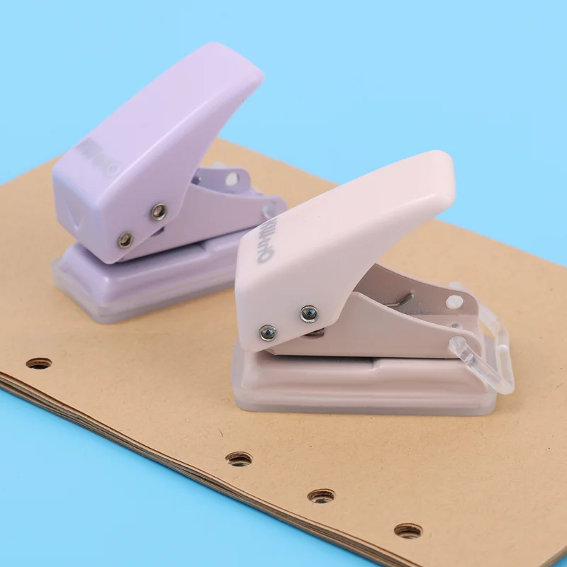 Single Ring Mini Hole Punch 1 Hole Cute Paper Punch Portable Round Puncher Kawaii Office School Binding Supplies Stationery