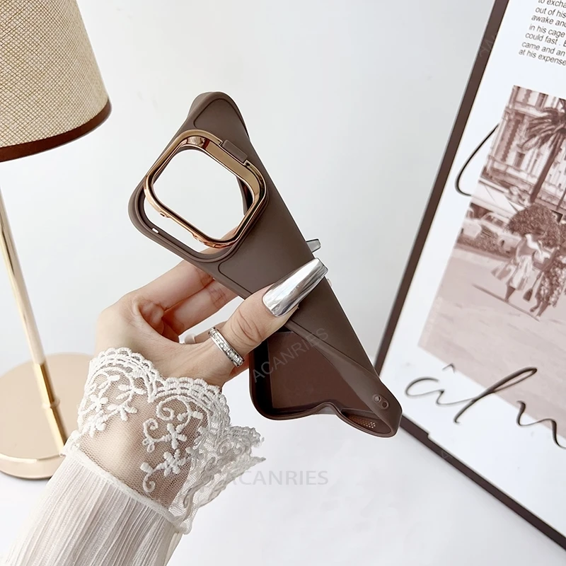 Invisible Holder Silicone Soft Case For Xiaomi Mi Poco X5 Pro 5G X3 Nfc X6 C65 M6 4G M3 F6 Stand Cover Poko X 5 3 M 6 5pro 3pro_voghion.com