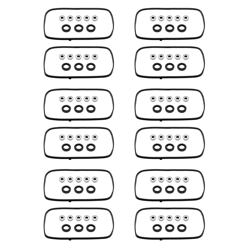 

6X Engine Valve Cover Gasket Set 12030-P8A-A00 For Honda Acura -Accord Odyssey Pilot CL TL MDX 3.0L 3.2L 3.5L V6