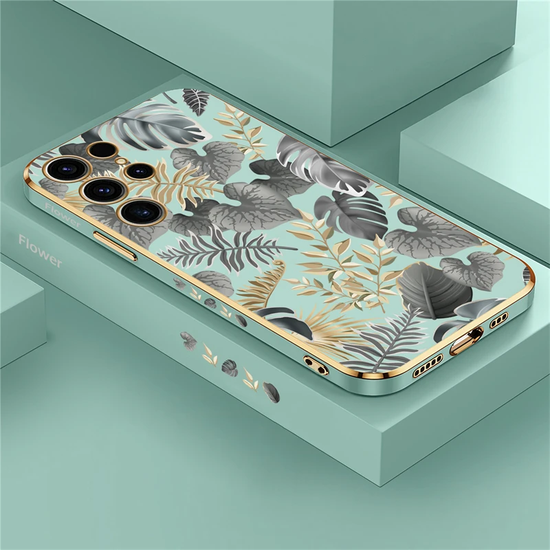 Elegant Floral Botanical Soft Shockproof Phone Case