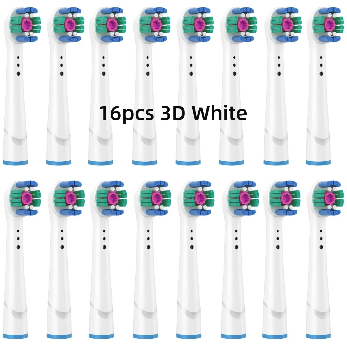 Premium Replacement Brush Heads - Pack of 16/20 for Sensitive and Cross Action Cleaning