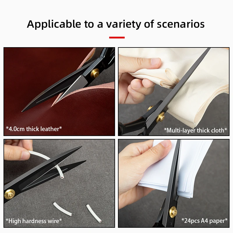 Left Handed Sewing Scissors 25.5Cm - Professional Fabric Scissors - High  Carbon Steel Tailoring Scissors For Cutting Fabric, Clothing, Leather 