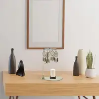 Rotating Candle Holder Tray Thermal Spinning Candlestick stand Triangle Revolving Lantern Dream Wedding Festival Decoration  4