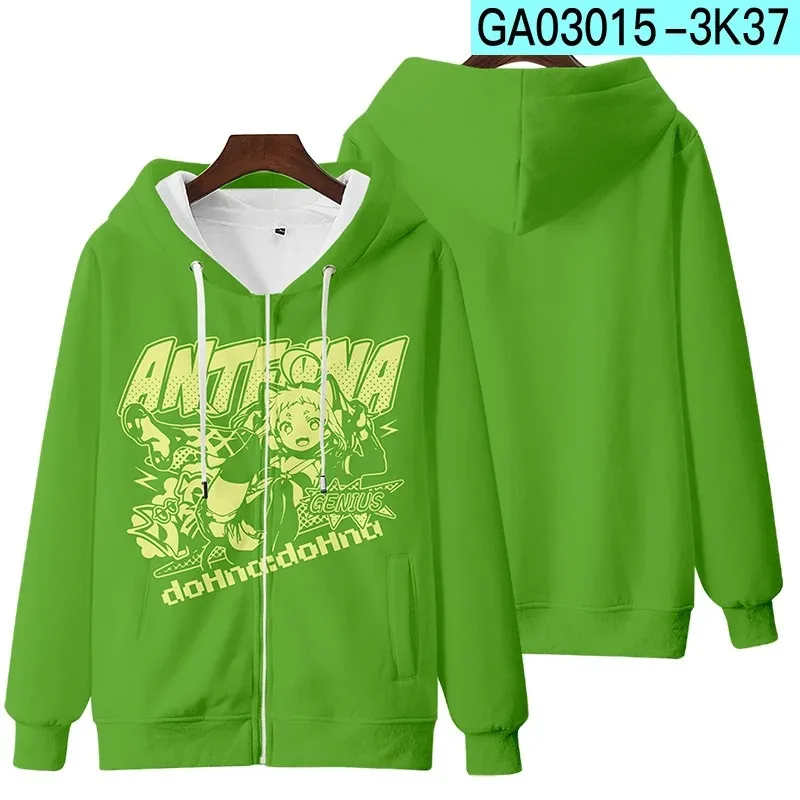 DoHna:doHna Let's Do Bad Things Together KIRAKIRA Mibu Kikuchiyo 3D Print Zipper Women/Men Hoodie Sweatshirt Casual Sportswear