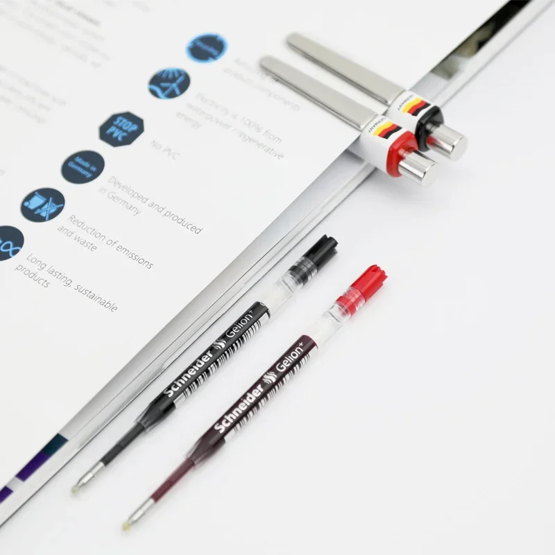 Gel Pen Refills 10pcs Schneider G-2 Gelion+ 0.5mm 0.7mm ISO Format G2 European Standard Office Supplies