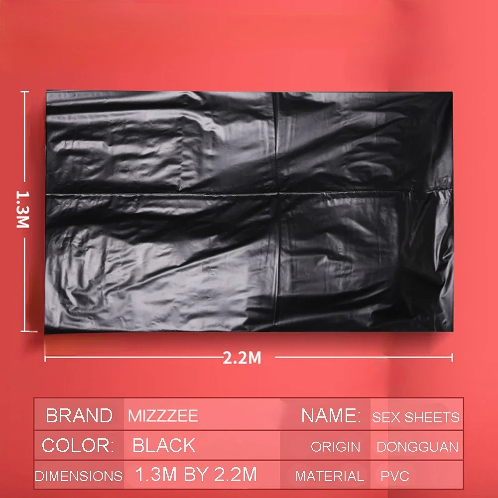 BDSM Sex Product Black Waterproof Bedding Sheet Fetish Bed Sheet Sex Adult Game SexToys for Couple Flirt Bed Passion Tool