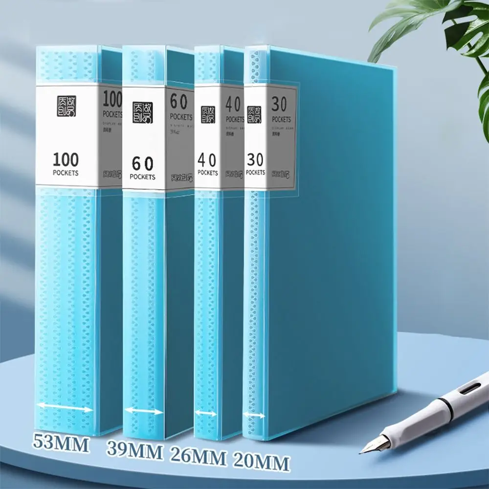 20/30/40/60/100 Pages A4 File Folder Large Capacity Multilayer Test Paper Storage Bag Waterproof Multifunctional