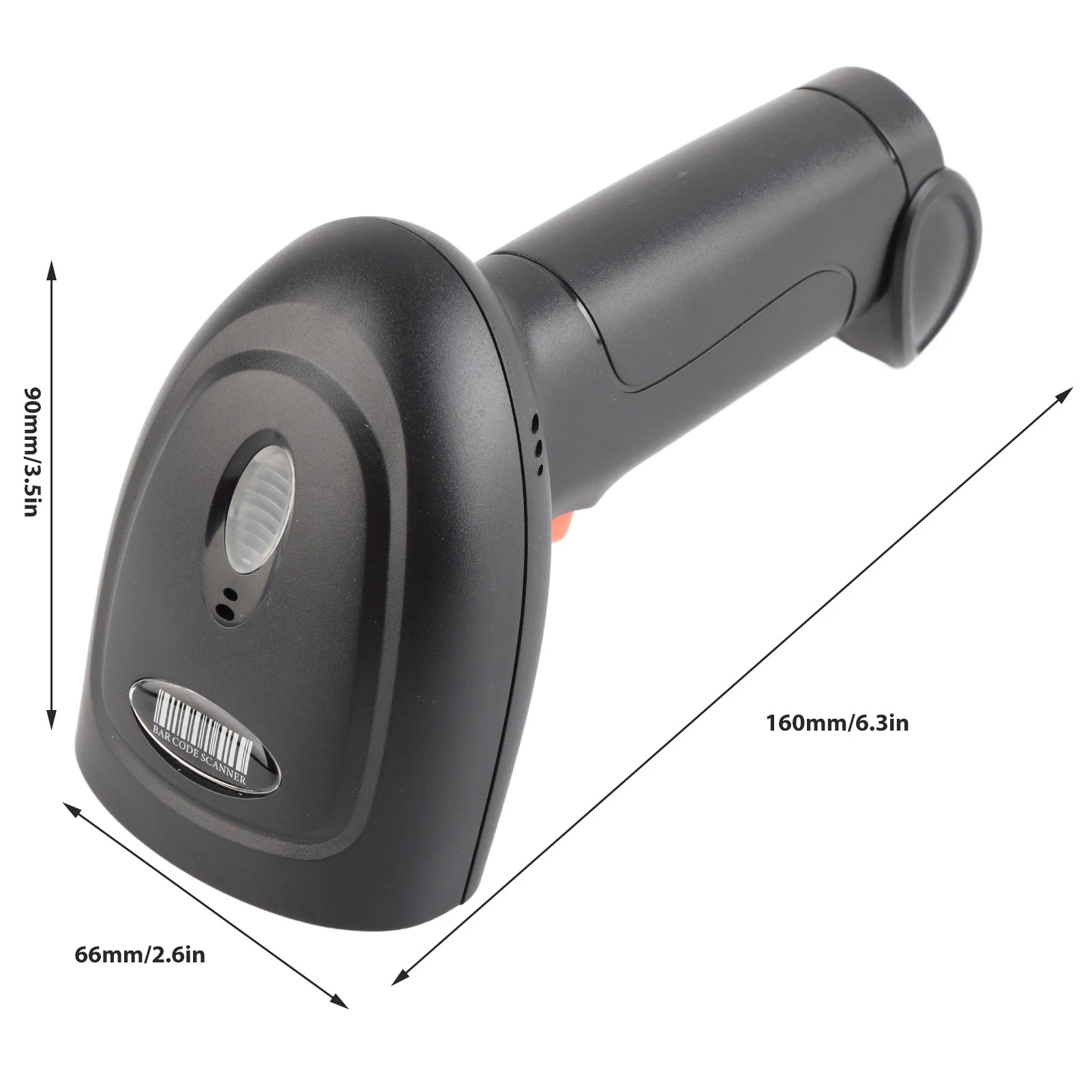 1D 2D Barcode Scanner 2.4G Wireless Bluetooth CMOS Imaging Scanning Bar  Reader for Supermarket Warehouse 2D Barcode Scanner
