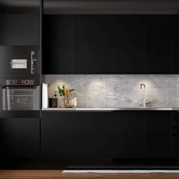 ورق جدران سميك أسود نقي قابل للإزالة مقاوم للماء، ورق اتصال غير لامع، رف خزانة على سطح الطاولة ذاتي اللصق من مادة PVC - Image 4