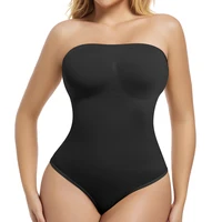 Body pour femmes contrôle du ventre Shapewear sans manches sans bretelles dos nu débardeur décontracté string Body minceur corps Shaper 1