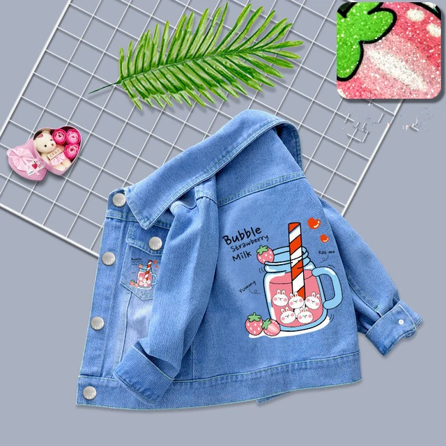 Child Clothing Girls Floral Printing Denim Jackets + Jeans Trousers Fashion  2 Piece Suit Kid Clothes Hooded Coat Children Girl - Children's Sets -  AliExpress