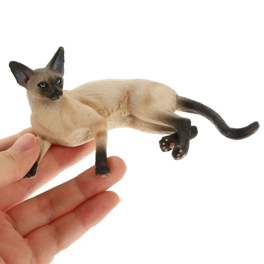 High Quality PVC Cat Model Exquisite Cat Figures Kids Doll  Realistic Cat Ornament Desktop Decoration Kitten Statue