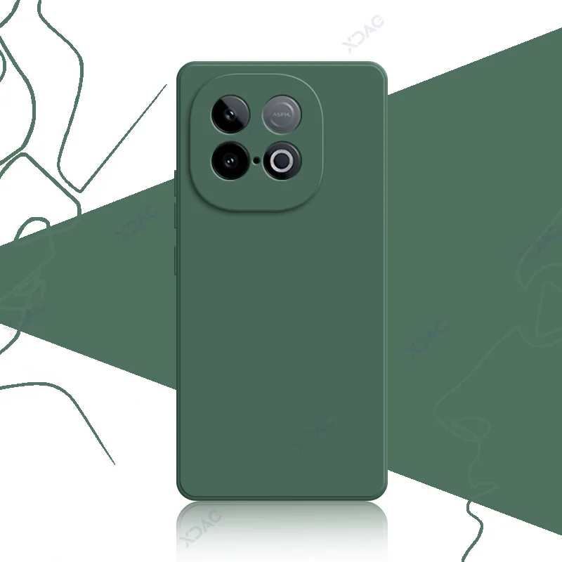 Luxurious Silicone Soft Back Cover with 360° Protection & Waterproof Design