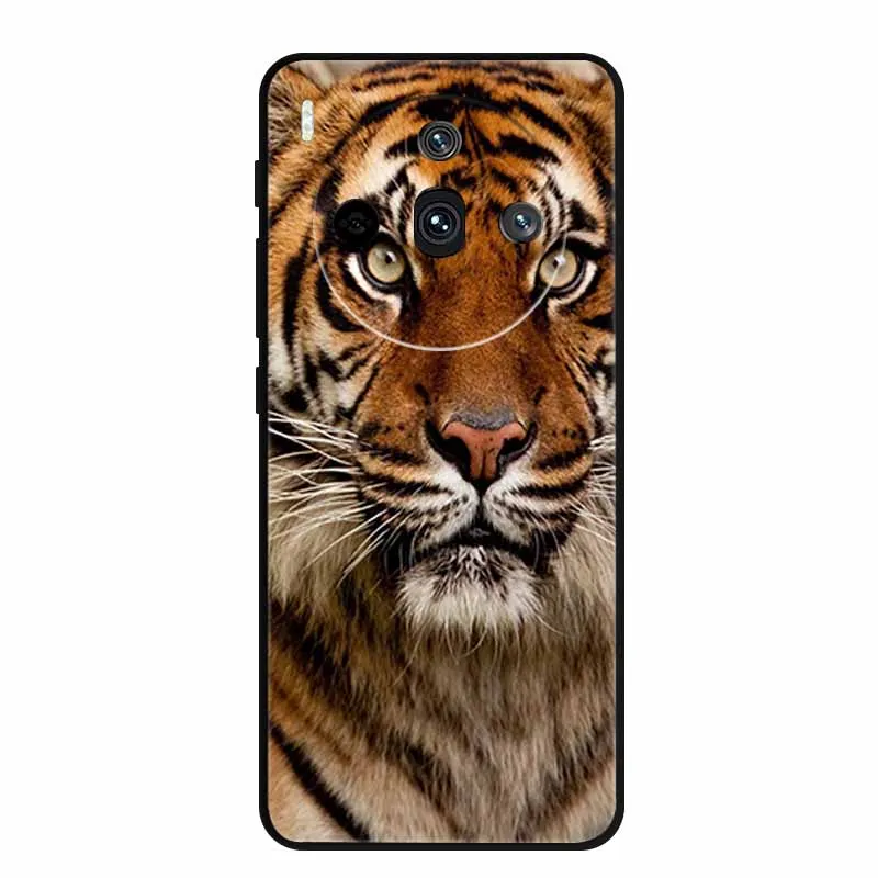 Sleek Black Silicone Fashion Phone Case – 6.78 Soft Back Cover
