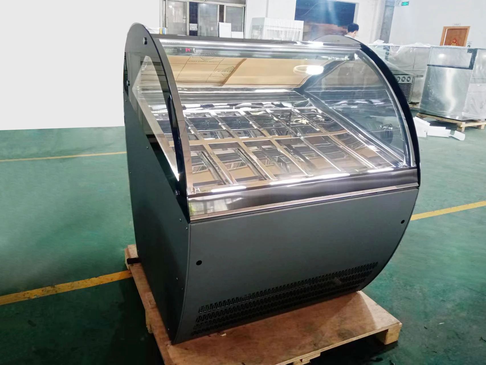 Commercial Cake Display Freezer Counter Small Single-Temperature Air Cooling System Refrigerator Showcase - Image 4