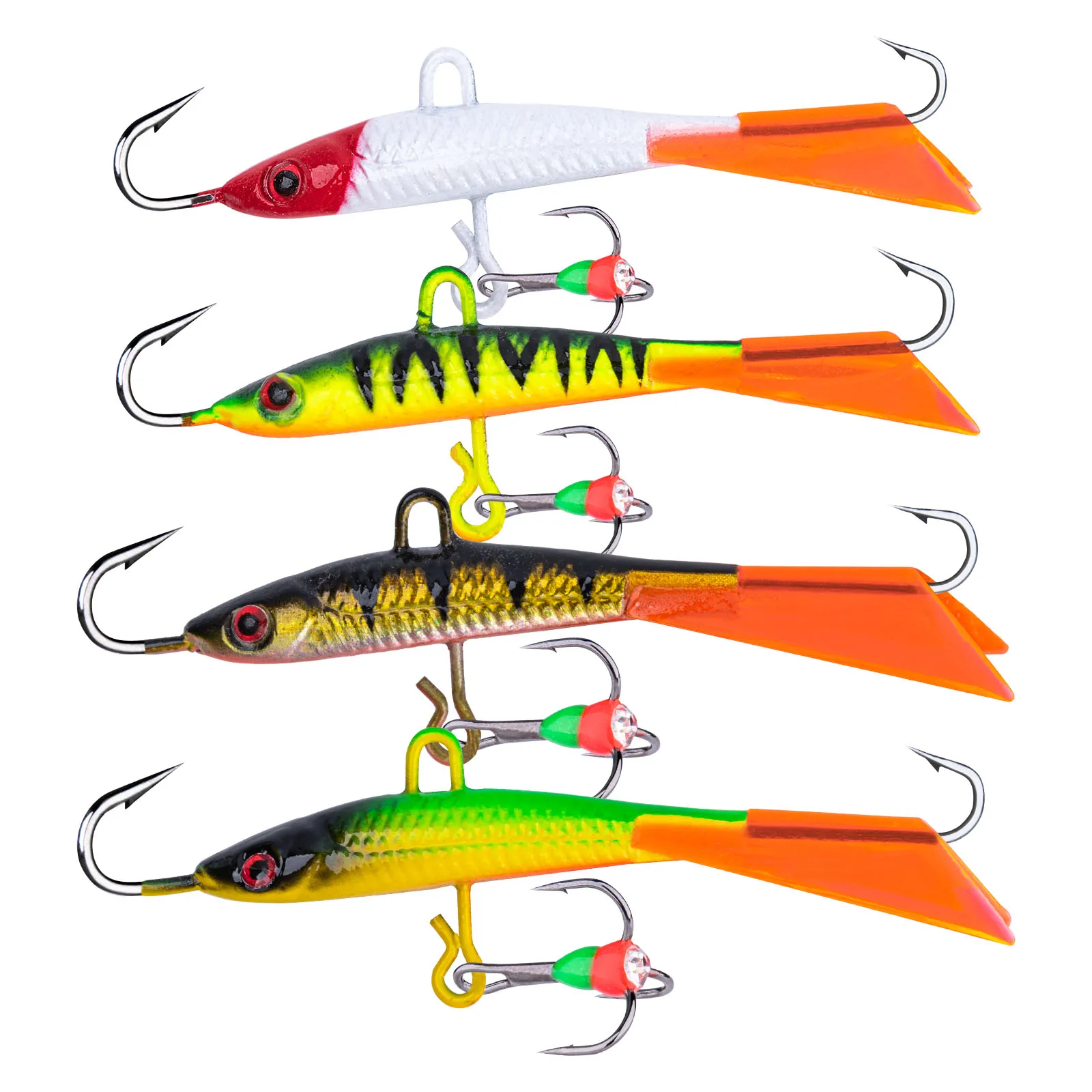 7 Leurres De Pêche Jigging 1/2 Oz – Fait Main – Couleur Au Choix Ou Mix – Idéal Pêche Sur Glace