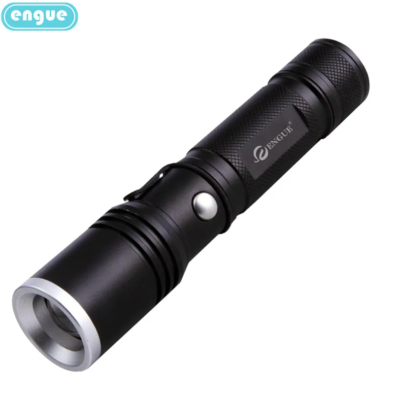 

Engue Eg 112 Rechargeable Led Long Range Zooming Flashlight For Emergency Outdoor Home And Bicycle Riding Bracket Not Included