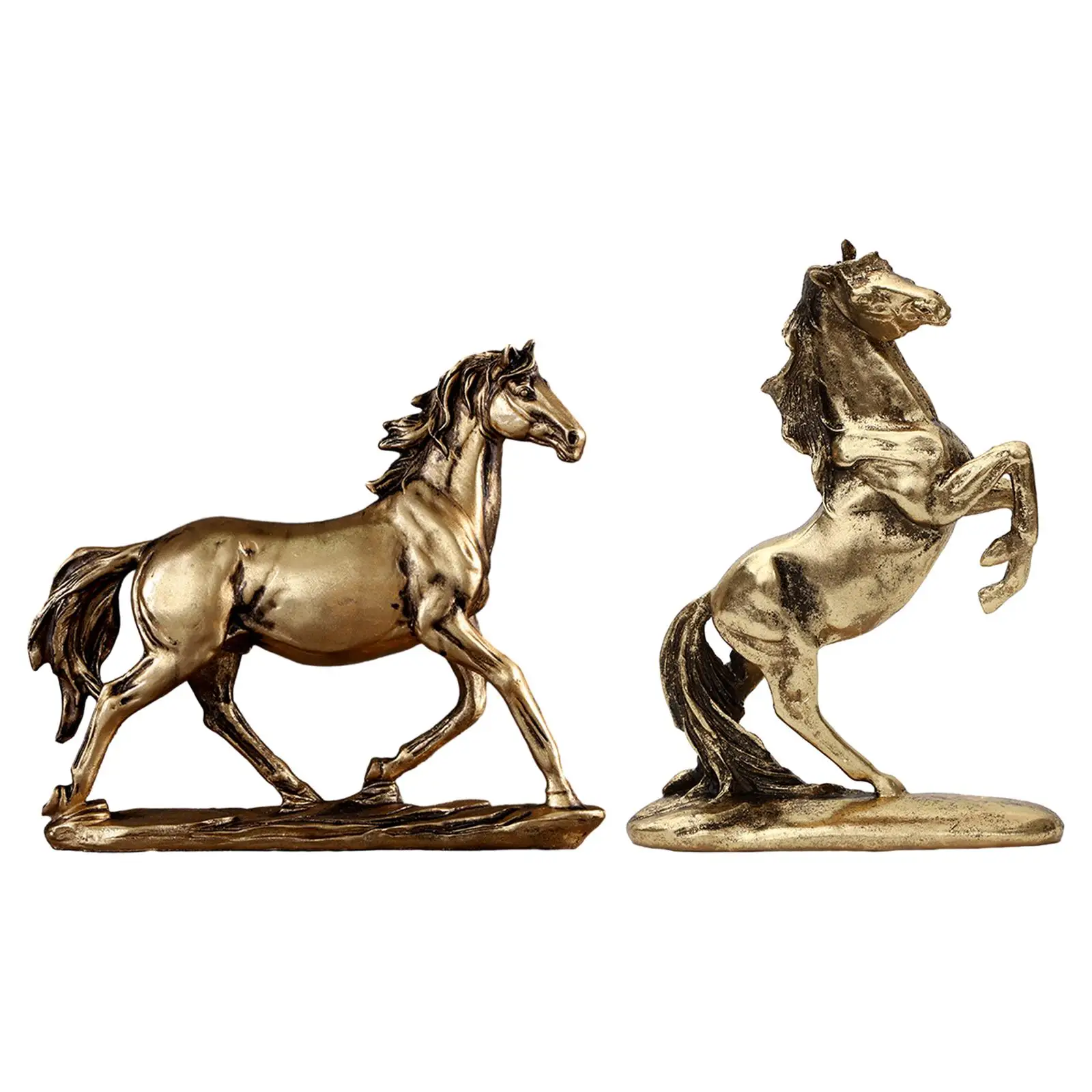 

Horse Statue Table Centerpiece Artificial Animal Crafts Animal Collectible Statue for Bedroom Study Living Room Desk NightStand