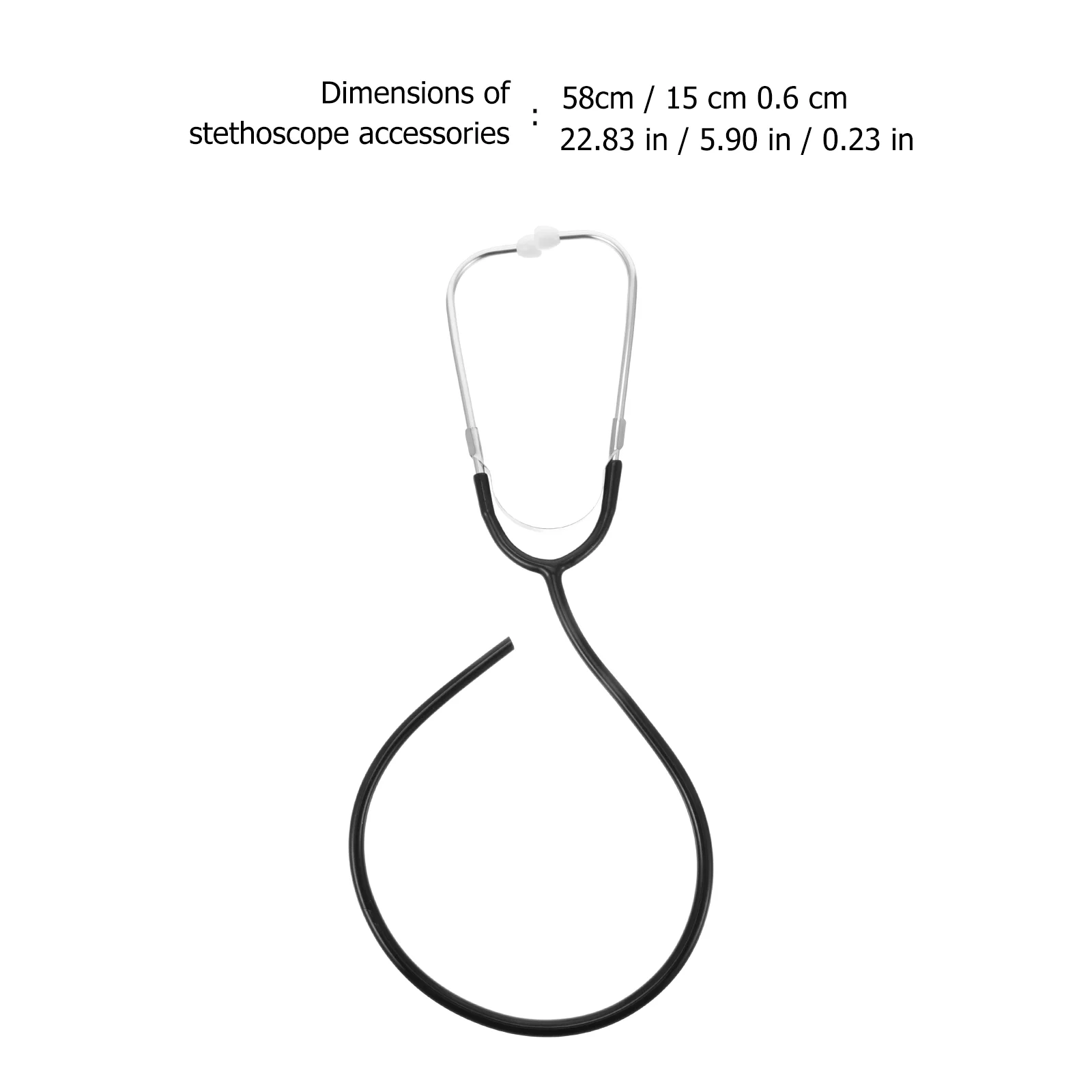 Stethoscope Replacement Tube Hose Supply Double-sided Aluminum Accessories 2 Pcs dual head stethoscope medical stethoscope