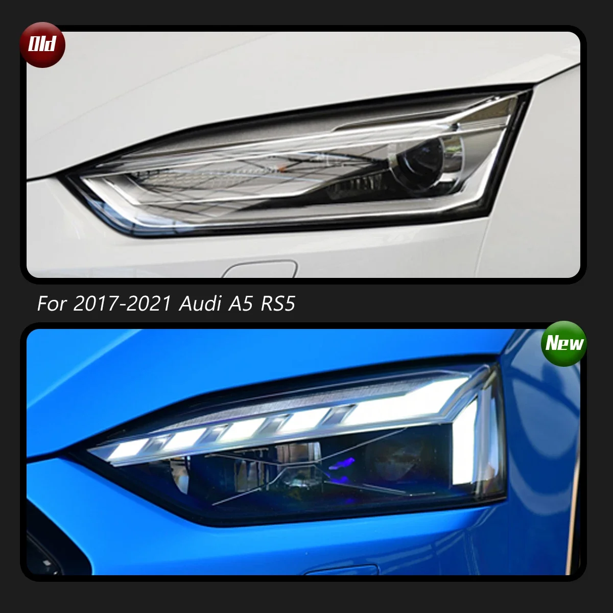 TYPY Audi A5 LEDヘッドライト 2017-2021 アップグレード RS5 改造 