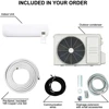9,000 BTU, 110/120V Ductless Mini Split AC/Heating System With Heat Pump Including 16ft Installation Kit 4