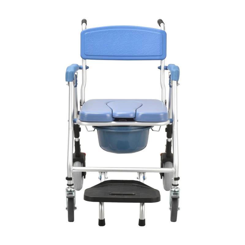 High quality Commode seat shower commode chair wheels for adult old people 3
