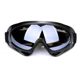 Enhanced Dustproof Adjustable Motocross Goggles with Breathable Full Face Protection for Off-road and Dirt Bike Riding (Transparent lens)