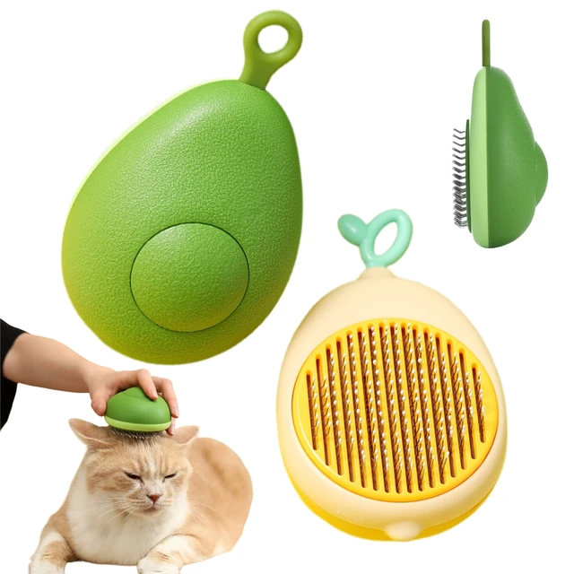 New Small Brush for Dogs and Cats Avocado Orange Style Fruit-Shaped Decompression Needle Comb Dry Massage Comb 1