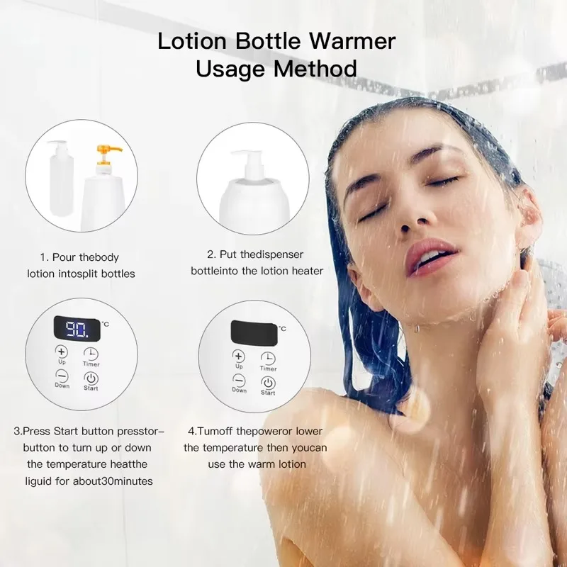 NEW Massage Oil Warmer Digital Lotion Cream Heater 2 Heat Modes Lotion Warmer Fast Heat Lotion Warmer LED Display with Timer