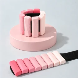 Adjustable Silicone Wrist and Ankle Weights for Outdoor Fitness and Training (05JB Pink)