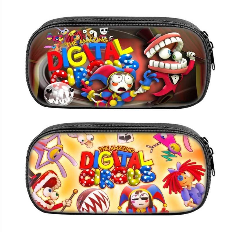 The Amazing Digital Circus Astuccio Di Grande Capacità Anime Cartoon Cosplay Pen Box Ragazze Ragazzi Kindergarten Kawaii Pencil Bags