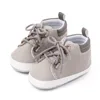 New Fashion Newborn Boy Booties Infant Shoes for 1 Year Old Soft Sole Crib Shoes Toddler Lace Up Trainers 0-18 Months Baby Items 5