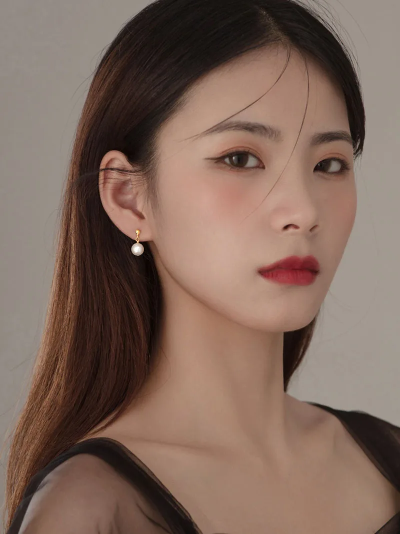 S 절묘한 다목적 진주 펜던트 귀걸이, 출퇴근 모임에 적합, 여성용 쥬얼리 액세서리