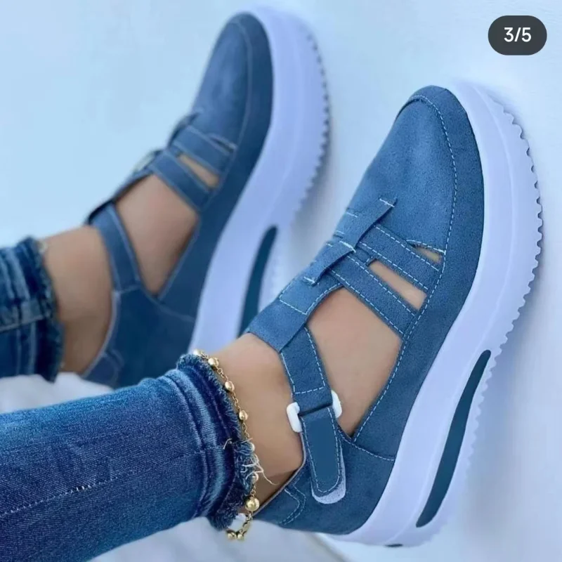 

2023 Women's Sneakers Platform Casual Breathable Sport Design Vulcanized Shoes Wedges Fashion Female Footwear Zapatillas Mujer