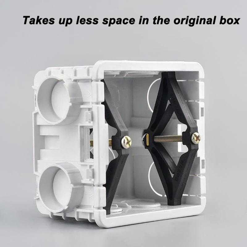 Description Picture 4 of itemOauee 65-86mm Cassette Repairer Dark Box Repair Screw Switch Old Socket Box Wall Repair Box Support Rod Electrician Accessories