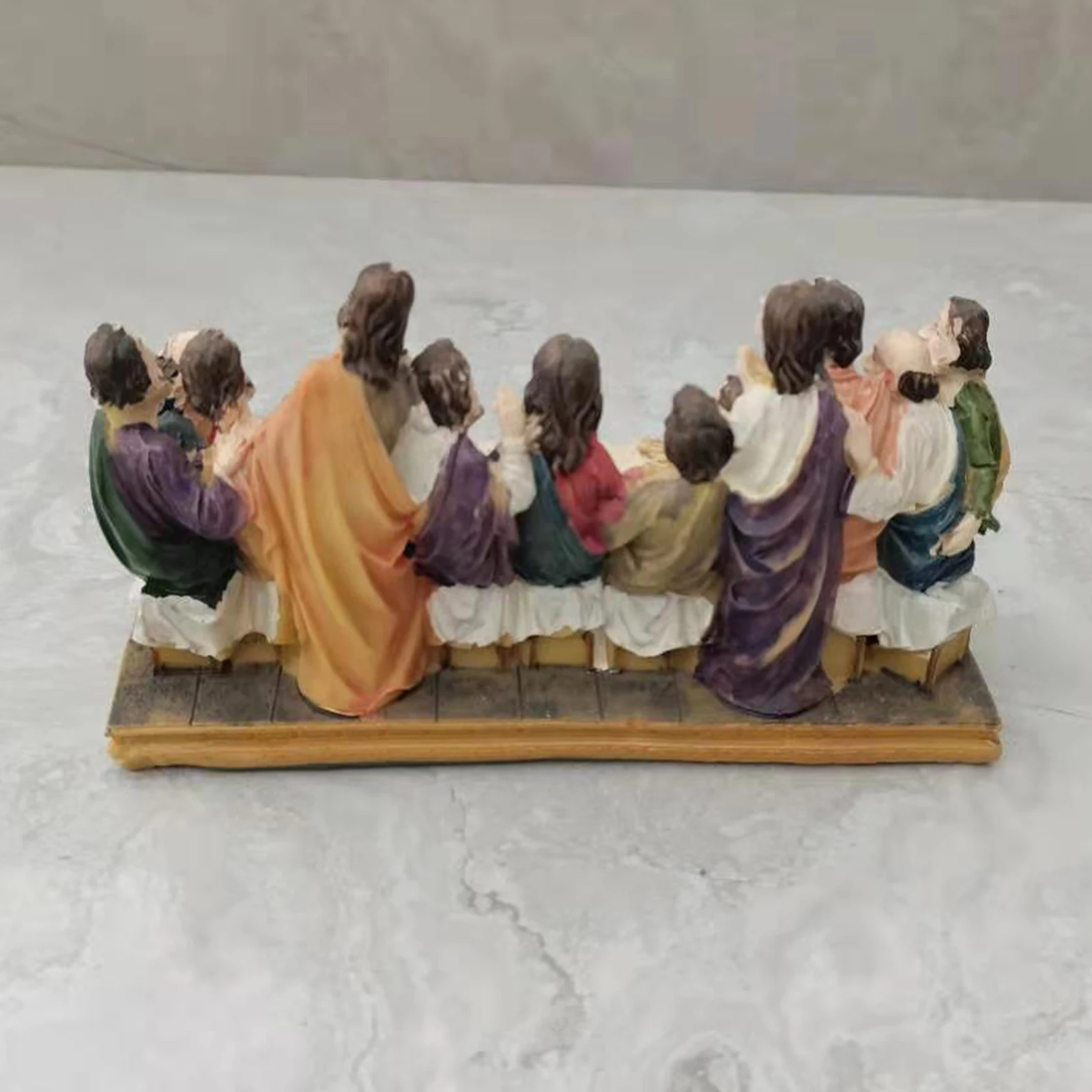 Collection Last Supper Statue Table Top Decoration Holy Religious Figurine House Home Office Car Decor,7
