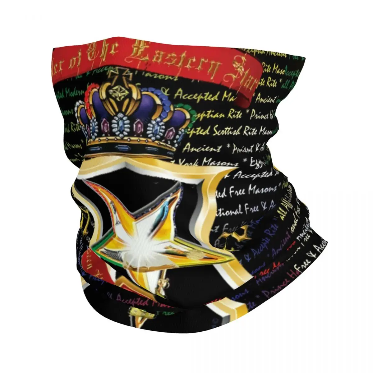 

Восточная звезда Шея Гетры для мужчин женщин ветрозащитный зимний фремасон бандана шарф для пеших прогулок