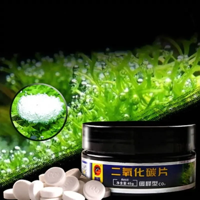 Fish Food 60Pcs/bottle Fish Food Effervescent Aquarium Fertilizer