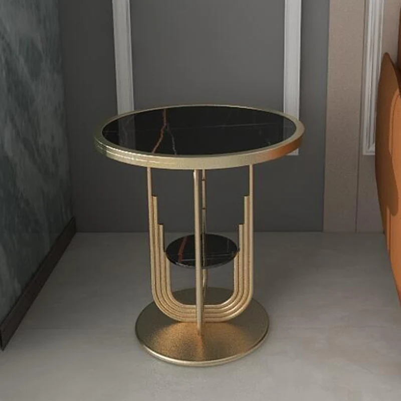 Service Bedside Coffee Tables Modern Living Room Small Home Gold Storage Coffee Table Round Hall Side Table Basse Furniture